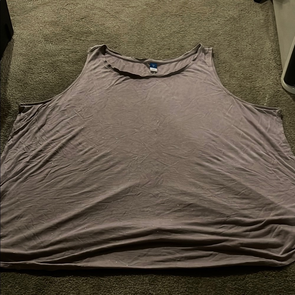 Old Navy Women’s Purple Sparkly Luxe Tank Top 4X